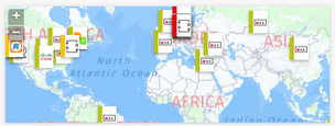 Geographical Map on an Object's Overview Tab Geographical Map on an Object's Overview Tab