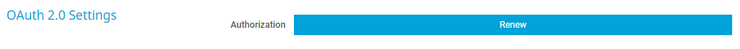 OAuth 2.0 Settings