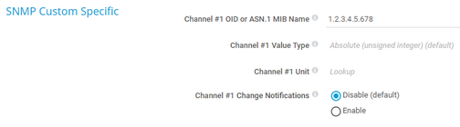 SNMP Custom Specific
